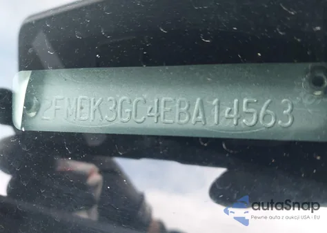 2014 Ford Edge Se from USA, damaged, VIN 2FMDK3GC4EBA14563